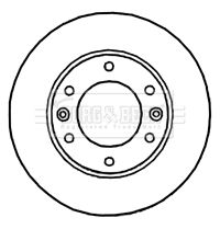 BORG & BECK Тормозной диск BBD5927S